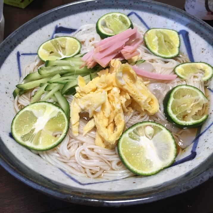 我が家のすだち素麺